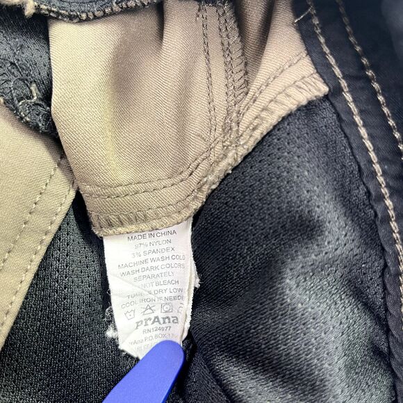 Prana Breathe Born From The Experience Hiking Outdoor Capris Women Sz L Brownish - Picture 9 of 13